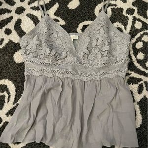 lace babydoll tank top